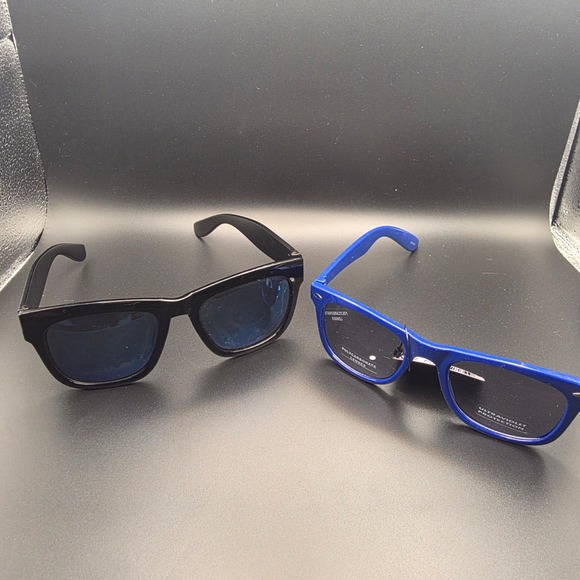 Unbranded Other - Unbranded Sunglasses Bundle Mens Womens Blue and Black used Square Frame UV Lens